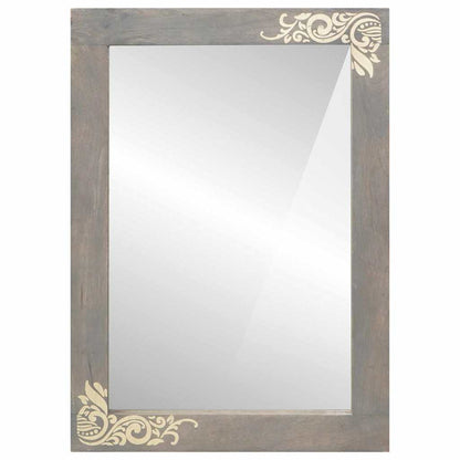 Specchio da bagno con specchio Grigio 70 x 50 x 2,5 cm