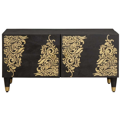 Tavolino da salotto Nero 80 x 50 x 40 cm