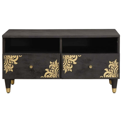 Tavolino da salotto con cassetto Nero 80 x 54 x 40 cm
