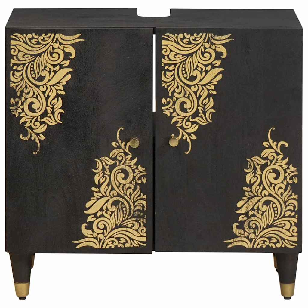Armadio sottolavello con archiviazione Nero 62 x 33 x 58 cm
