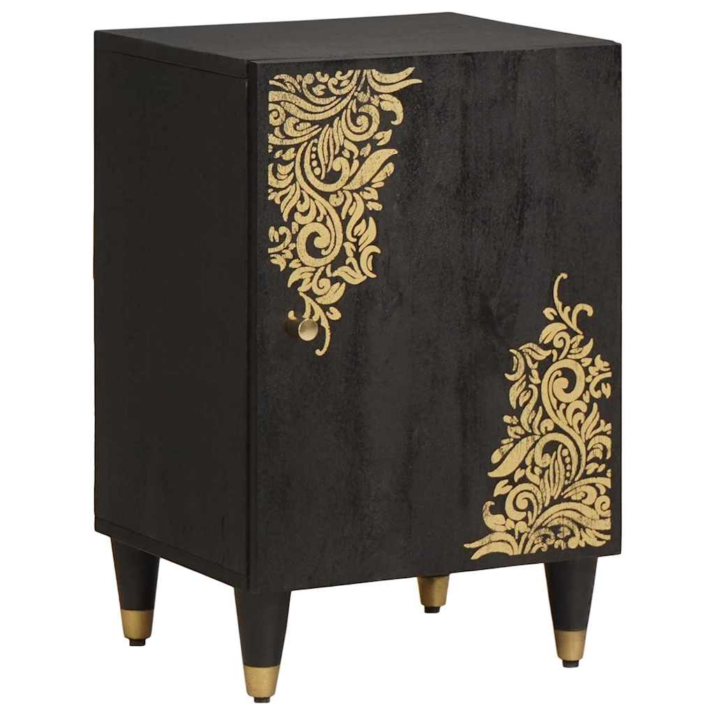 Mobile da Bagno Nero 38 x 33 x 58 cm Legno di mango massello