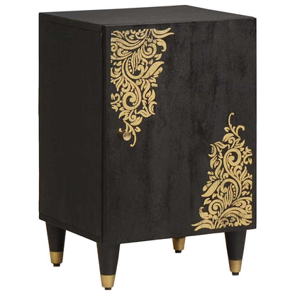 Mobile da Bagno Nero 38 x 33 x 58 cm Legno di mango massello