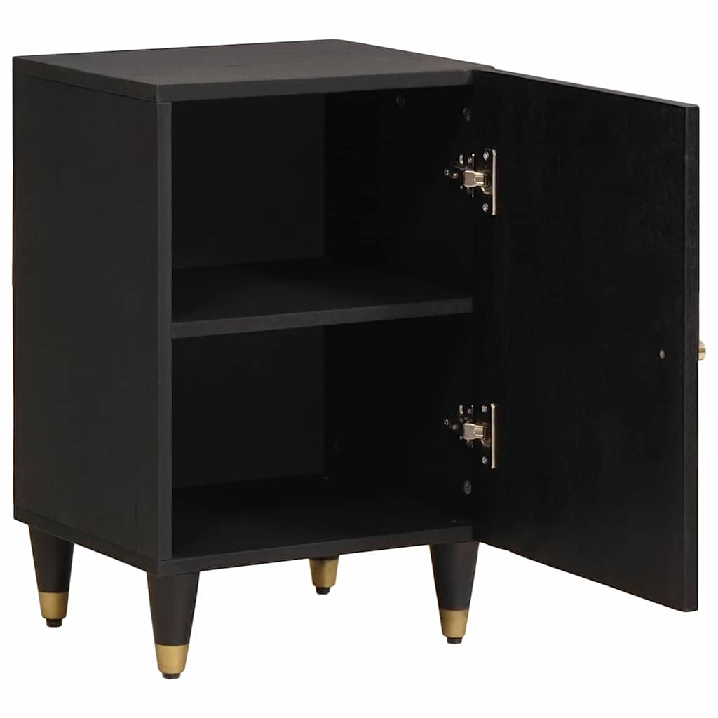 Mobile da Bagno Nero 38 x 33 x 58 cm Legno di mango massello