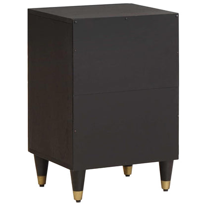 Mobile da Bagno Nero 38 x 33 x 58 cm Legno di mango massello