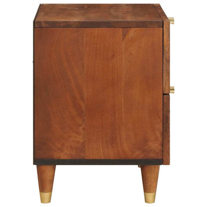 Armadio da Notte con cassetto 2 pcs Marrone 40 x 33,5 x 46 cm