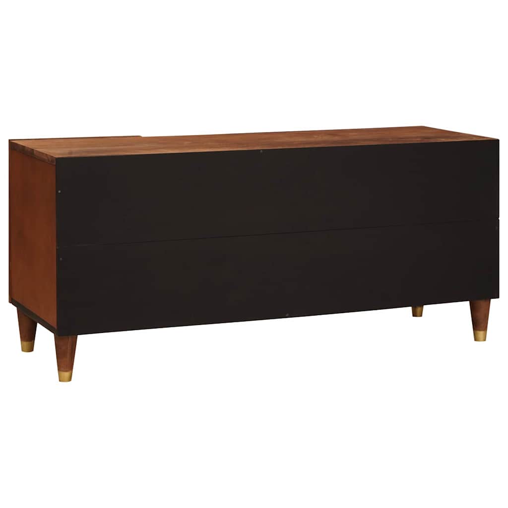 Mobile TV Marrone 105 x 33,5 x 46 cm Legno di mango massello