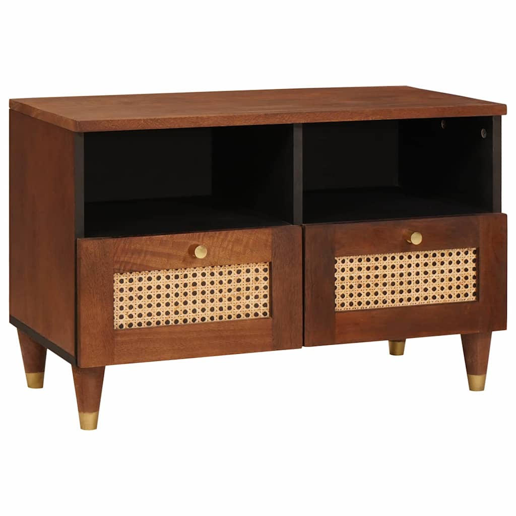 Mobile TV Marrone 70 x 33,5 x 46 cm Legno di mango massello