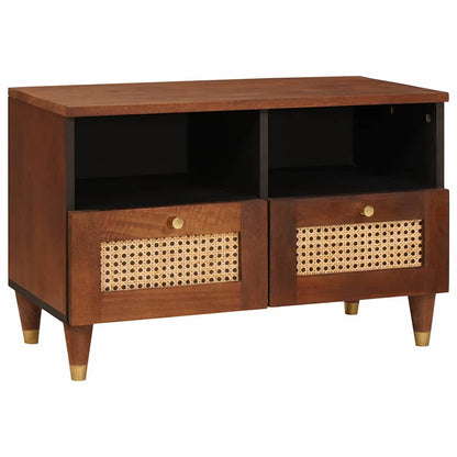 Mobile TV Marrone 70 x 33,5 x 46 cm Legno di mango massello