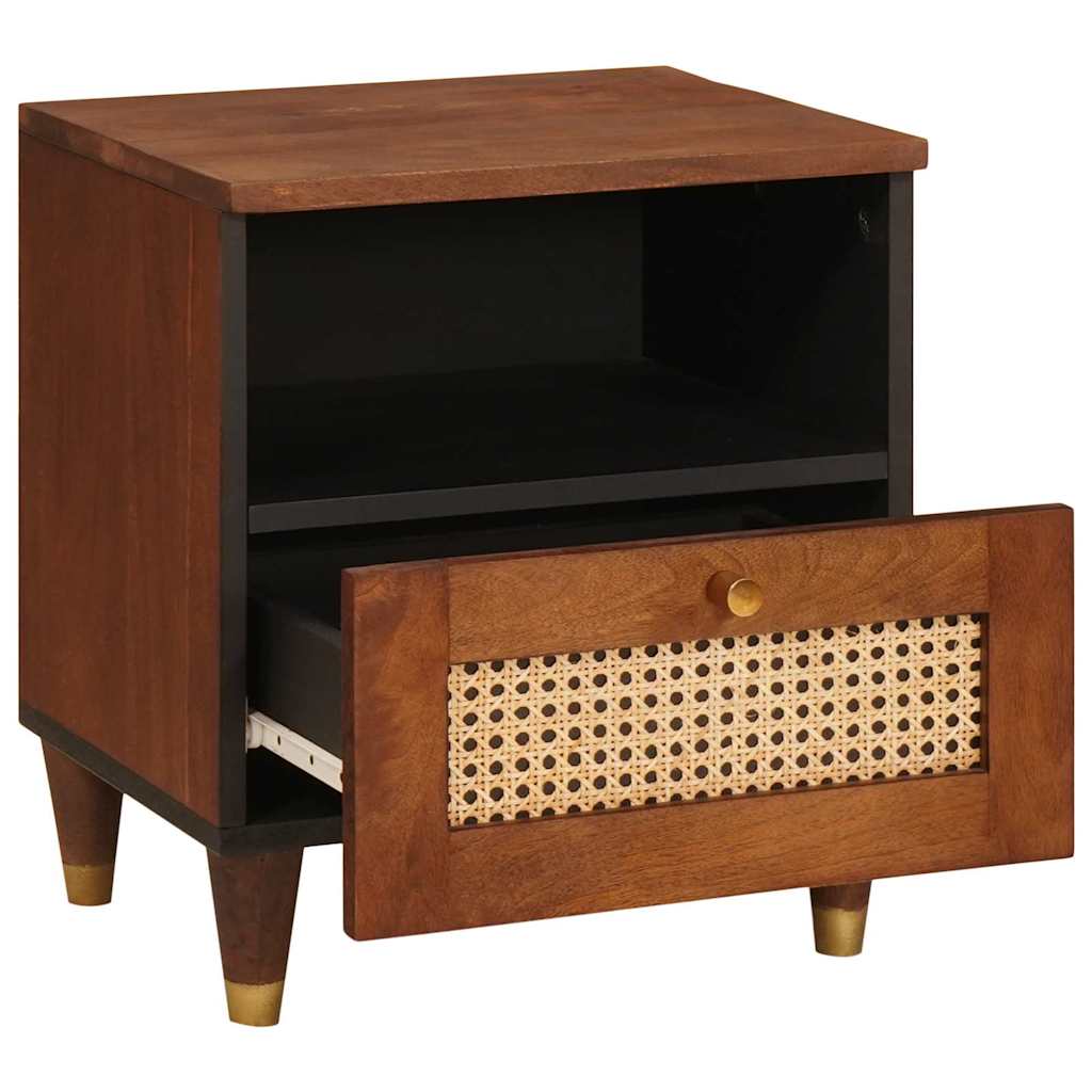 Armadio da Notte con cassetto 2 pcs Marrone 40 x 33 x 46 cm