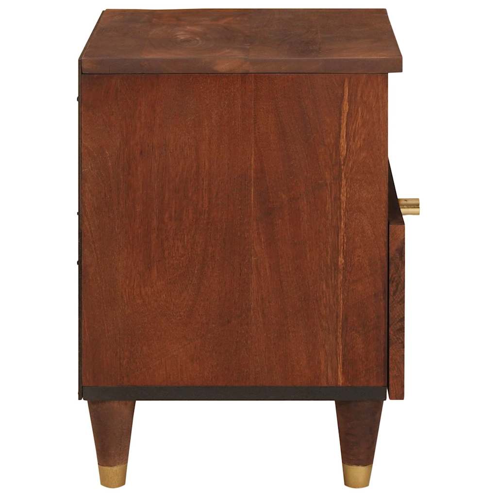 Armadio da Notte con cassetto 2 pcs Marrone 40 x 33 x 46 cm