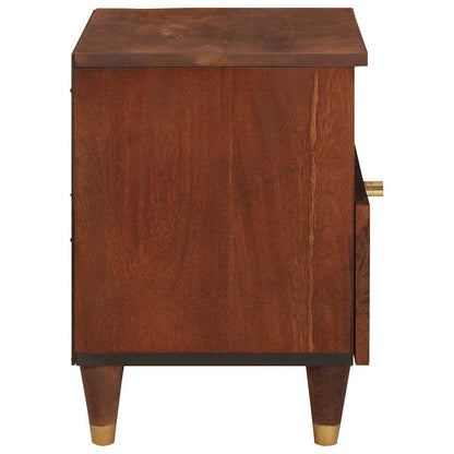 Armadio da Notte con cassetto 2 pcs Marrone 40 x 33 x 46 cm