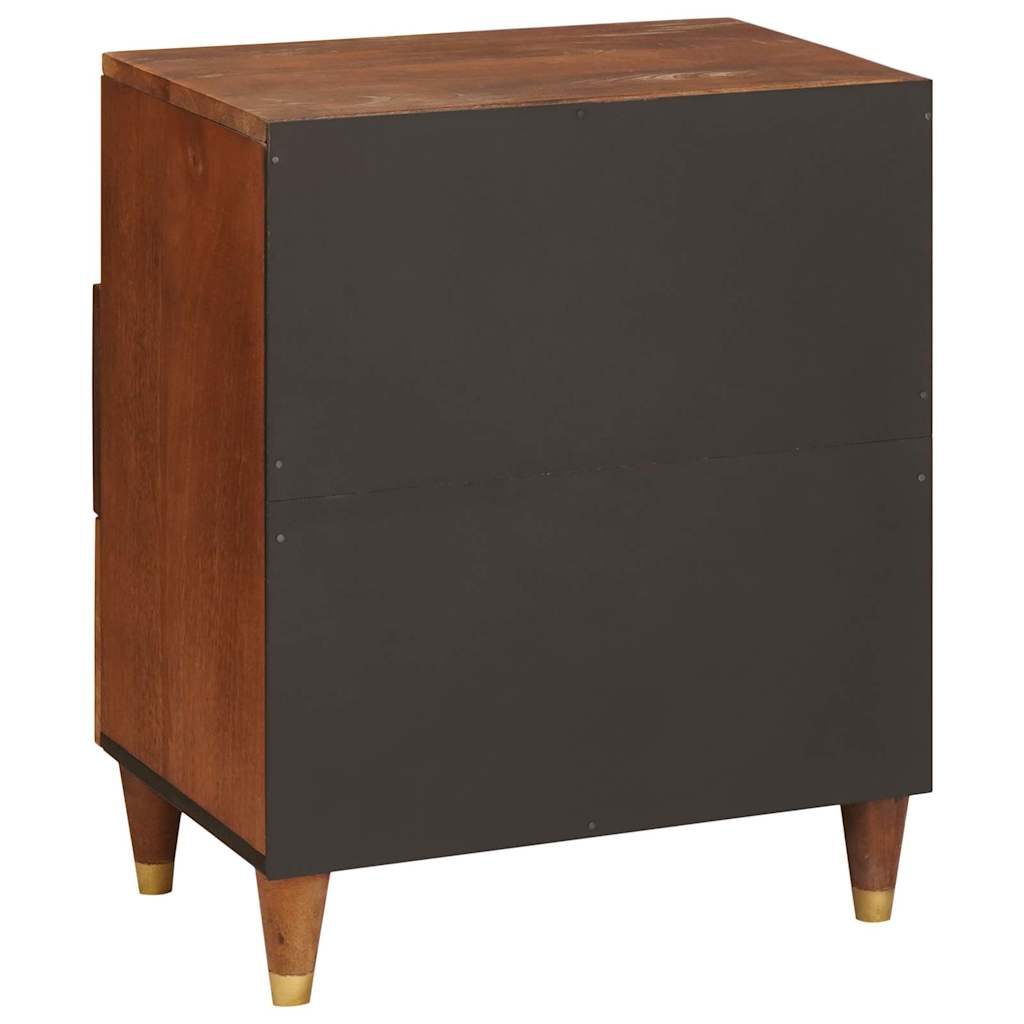 Comodini con cassetto 50 x 33 x 62 cm Legno di mango massello