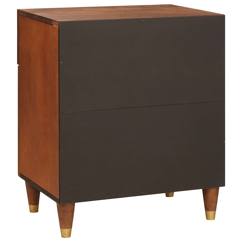 Comodini con cassetto 50 x 33 x 60 cm Legno di mango massello