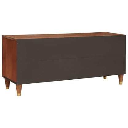 Mobile TV Marrone 105 x 33,5 x 46 cm Legno di mango massello