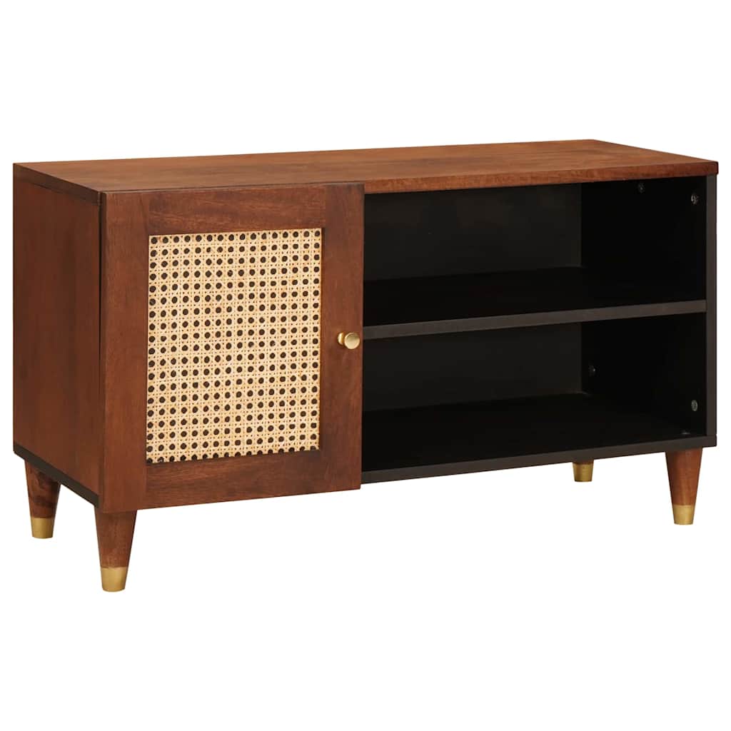 Mobile TV Marrone 80 x 31,5 x 46 cm Legno di mango massello
