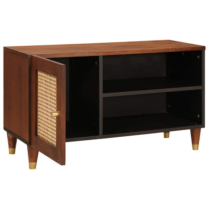 Mobile TV Marrone 80 x 31,5 x 46 cm Legno di mango massello
