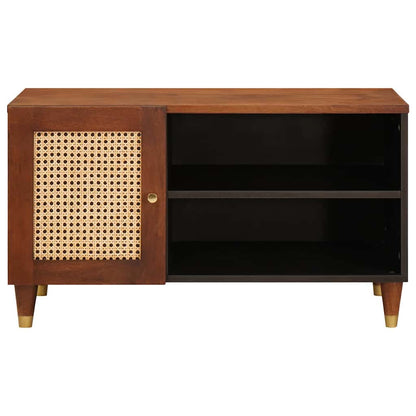 Mobile TV Marrone 80 x 31,5 x 46 cm Legno di mango massello