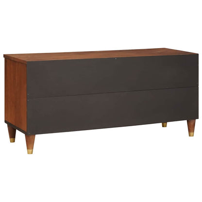 Mobile TV Marrone 100 x 33,5 x 46 cm Legno di mango massello