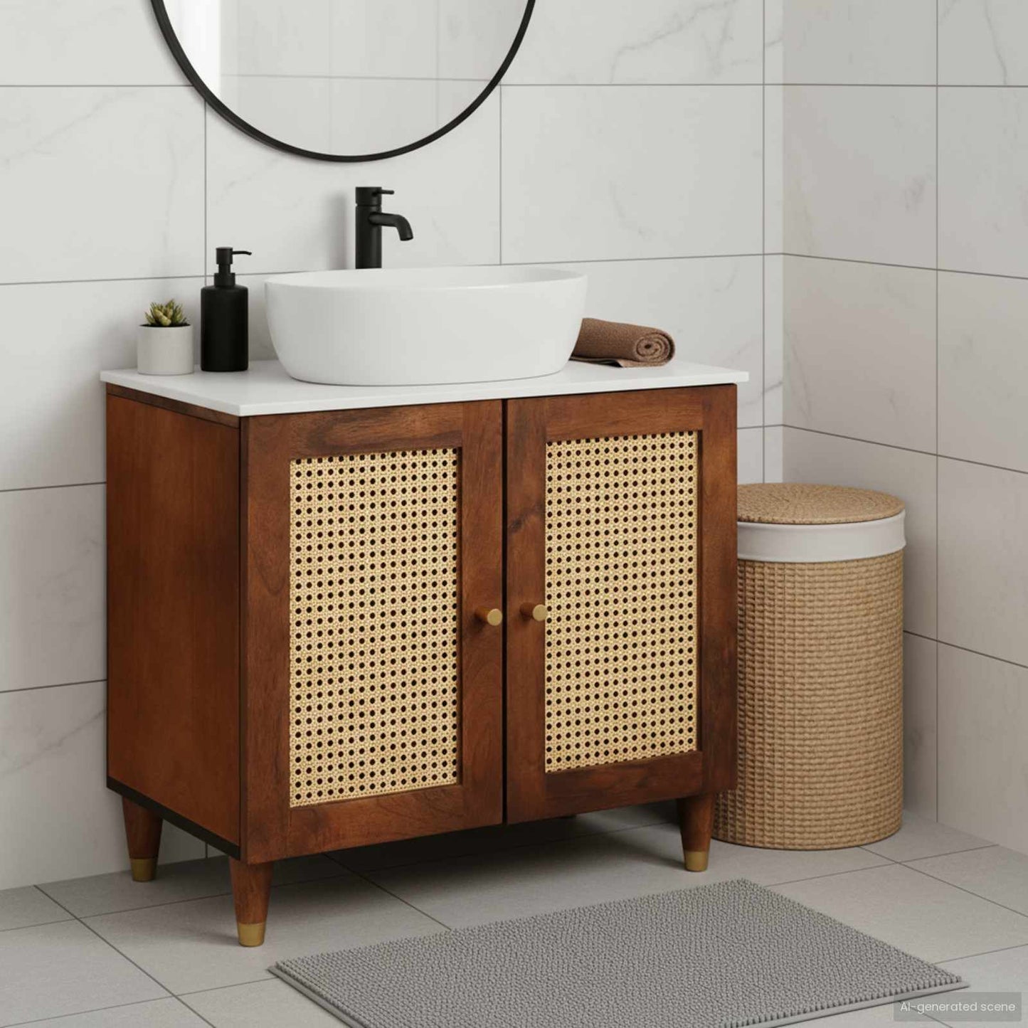 Armadio sottolavello Marrone 62 x 33 x 58 cm Legno multistrato
