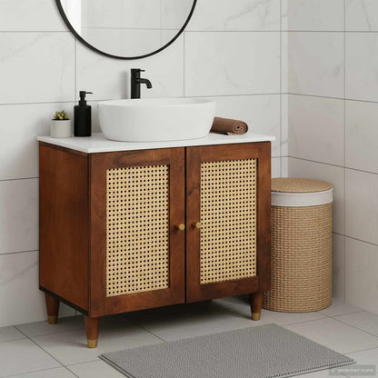 Armadio sottolavello Marrone 62 x 33 x 58 cm Legno multistrato