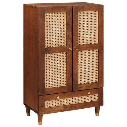 Mobile Alto Marrone 60 x 33,5 x 100 cm Legno di mango massello