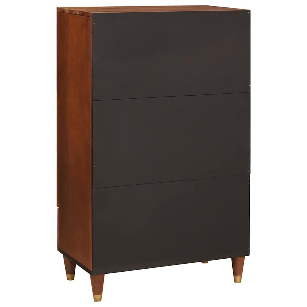 Mobile Alto Marrone 60 x 33,5 x 100 cm Legno di mango massello