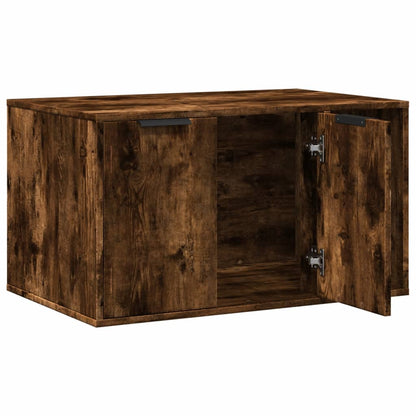 Recinto Lettiera Gatti Rovere Fumo 80x50x45 cm in Truciolato