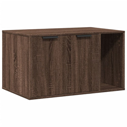 Recinto Lettiera Gatti Rovere Marrone 80x50x45 cm in Truciolato