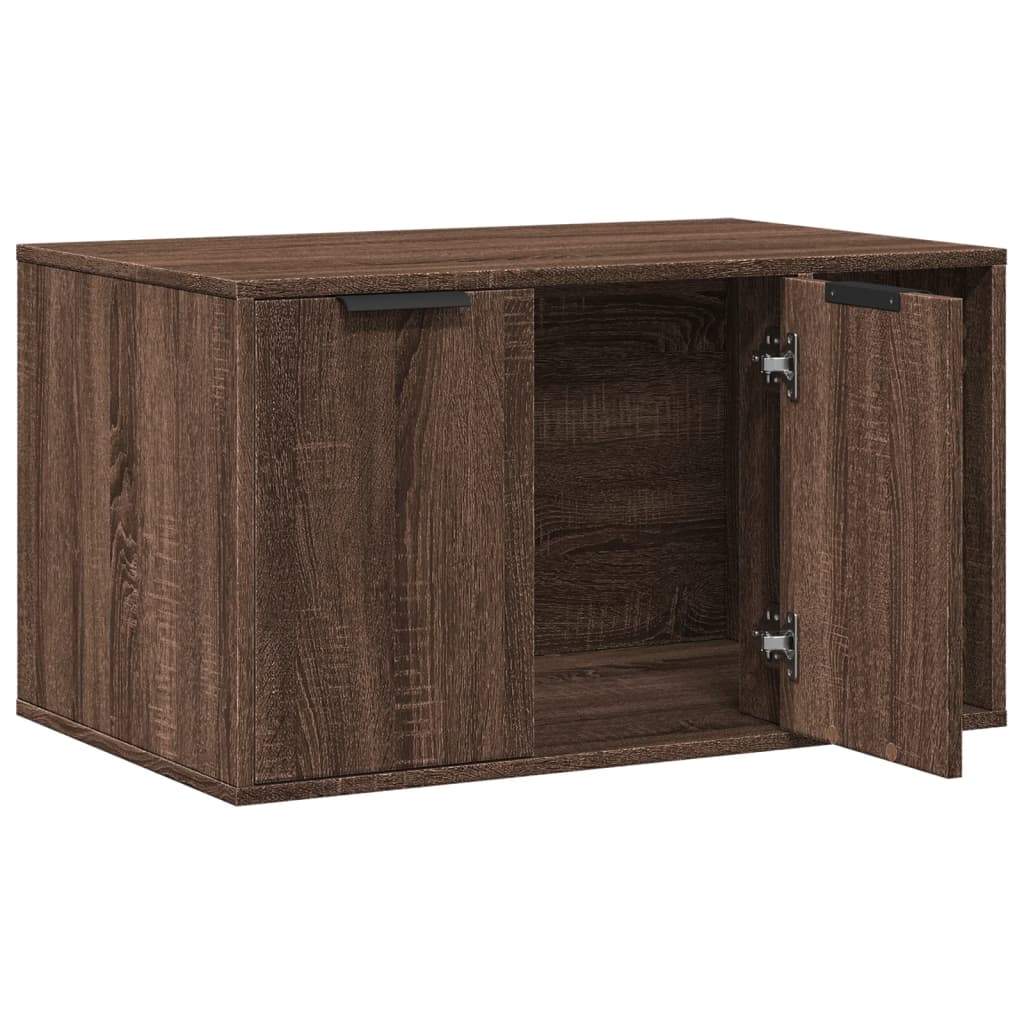 Recinto Lettiera Gatti Rovere Marrone 80x50x45 cm in Truciolato