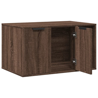Recinto Lettiera Gatti Rovere Marrone 80x50x45 cm in Truciolato
