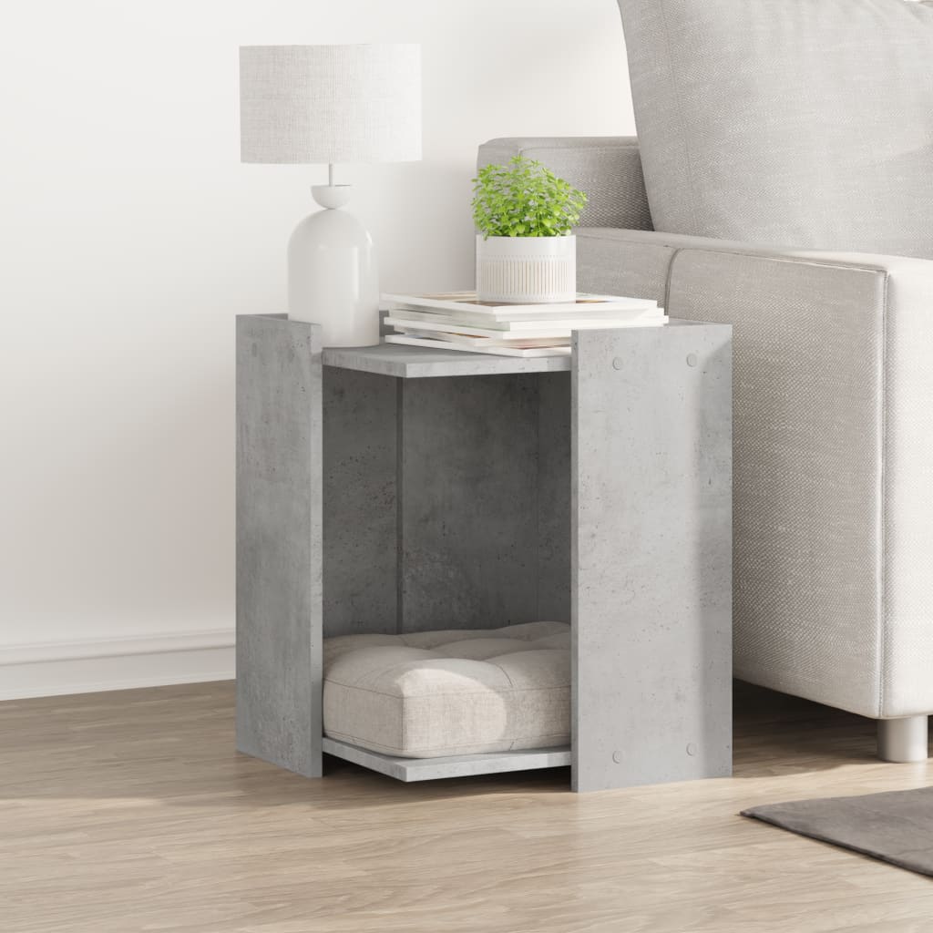 Recinto Lettiera Gatti Grigio Cemento 60x40x40 cm in Truciolato