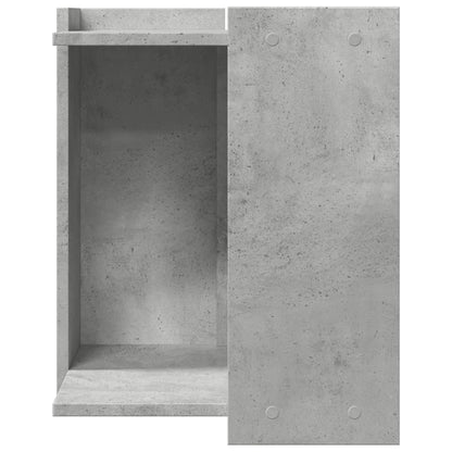 Recinto Lettiera Gatti Grigio Cemento 60x40x40 cm in Truciolato