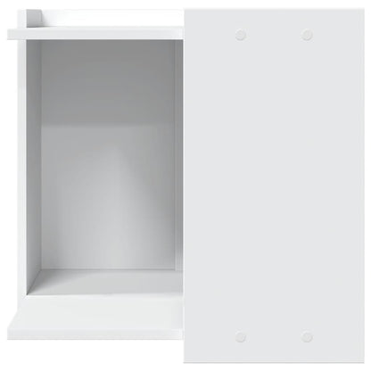 Recinto per Lettiera per Gatti Bianco 53x53x51 cm in Truciolato