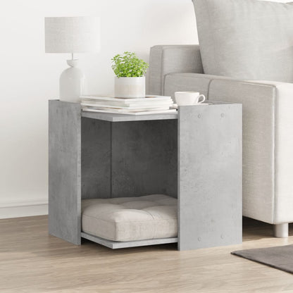 Recinto Lettiera Gatti Grigio Cemento 53x53x51 cm in Truciolato