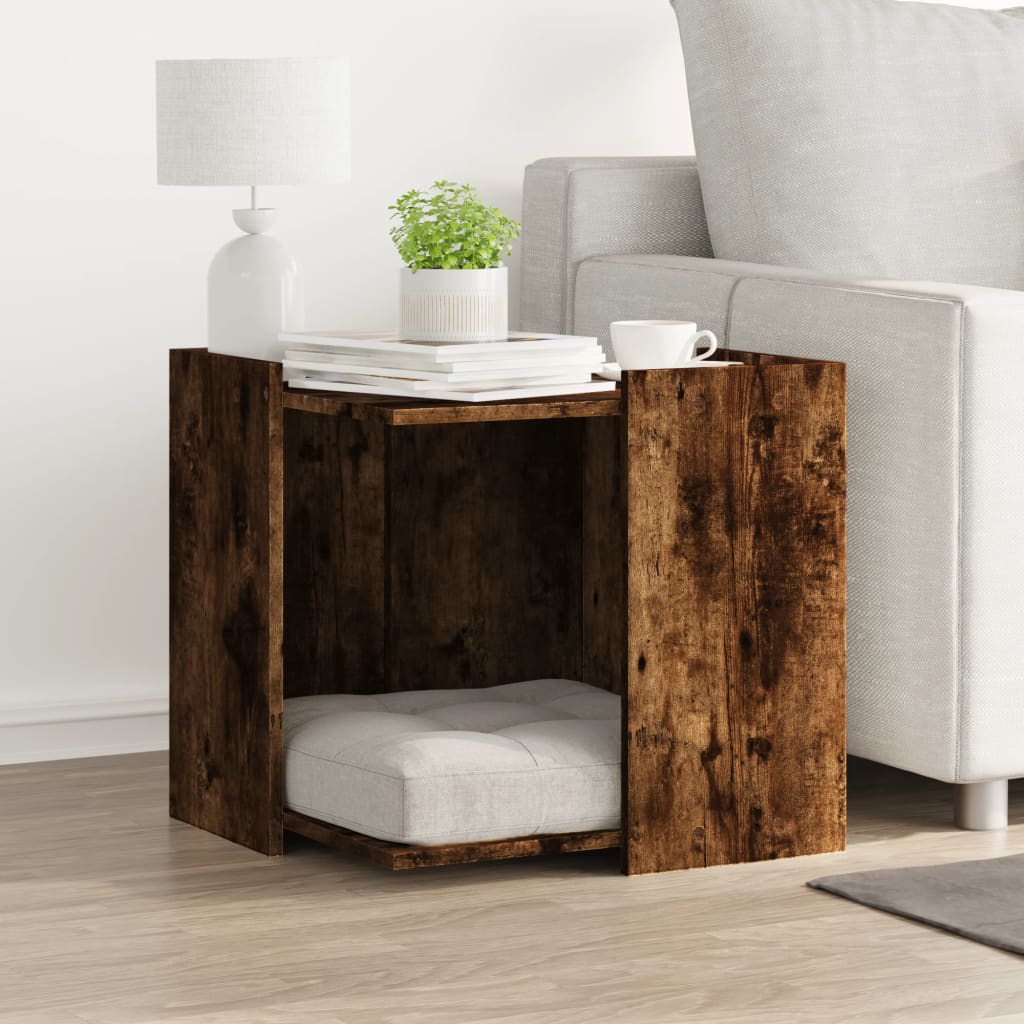 Recinto Lettiera Gatti Rovere Fumo 53x53x51 cm in Truciolato