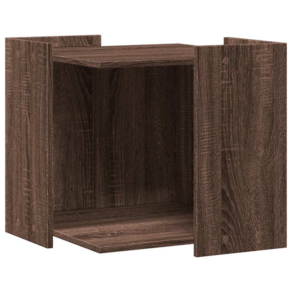 Recinto Lettiera Gatti Rovere Marrone 53x53x51 cm in Truciolato