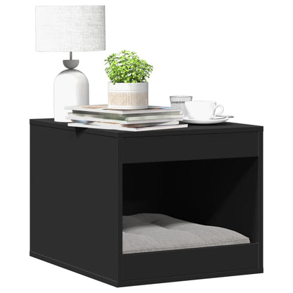 Recinto per Lettiera per Gatti Nero 47x59x42 cm in Truciolato