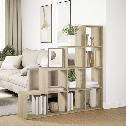 Libreria 4 Ripiani Rovere Sonoma 131,5x29x131,5 cm Truciolato