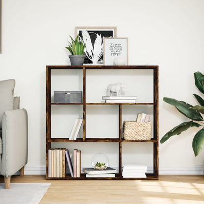 Libreria Divisorio Rovere Fumo 102x29x103,5 cm in Truciolato