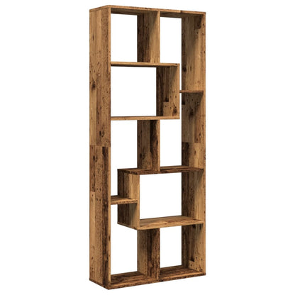 Libreria Divisorio Legno Antico 67x25x161,5 cm in Truciolato