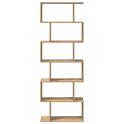 Libreria 6 Ripiani Rovere Artigianale 70x24x193 cm Truciolato