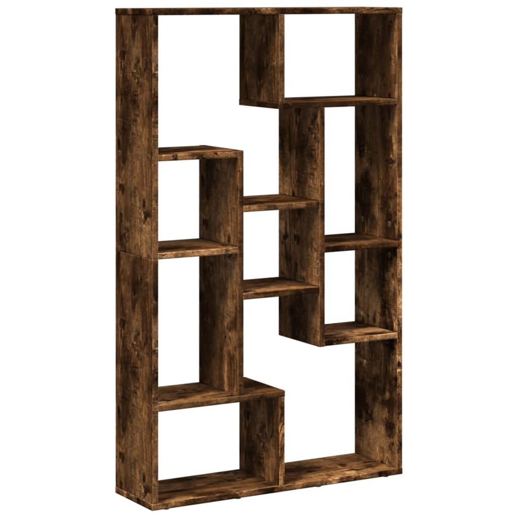 Libreria Rovere Fumo 72x20x120 cm in Truciolato