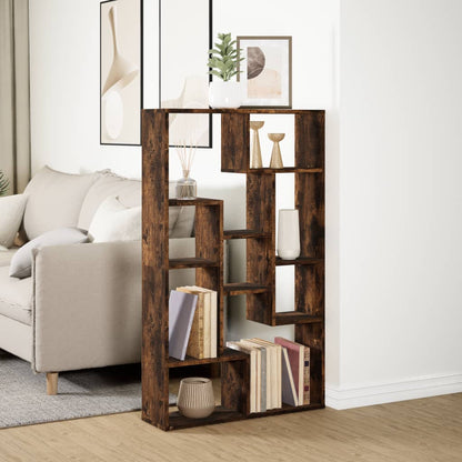 Libreria Rovere Fumo 72x20x120 cm in Truciolato
