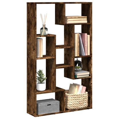 Libreria Rovere Fumo 72x20x120 cm in Truciolato