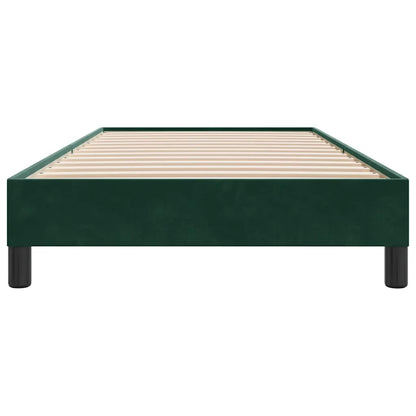 Giroletto senza Materasso Verde Scuro 80x210 cm in Velluto