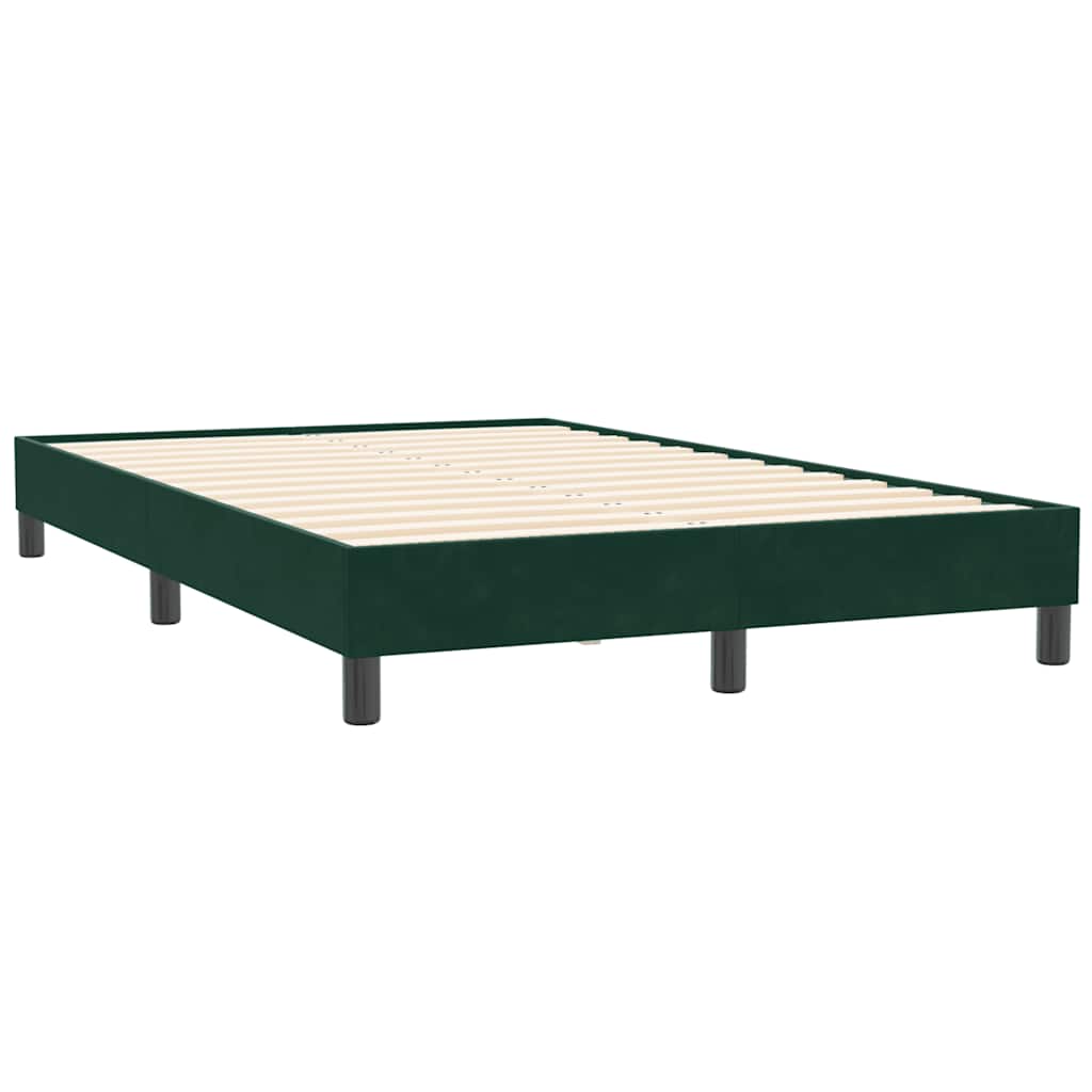 Giroletto senza Materasso Verde Scuro 120x210 cm in Velluto
