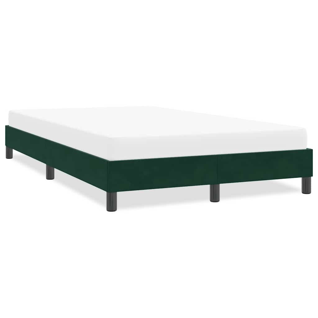 Giroletto senza Materasso Verde Scuro 120x210 cm in Velluto