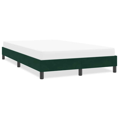Giroletto senza Materasso Verde Scuro 120x210 cm in Velluto