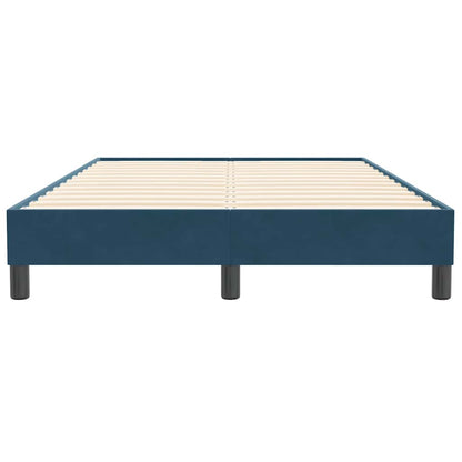 Giroletto senza Materasso Blu Scuro 120x210 cm Velluto