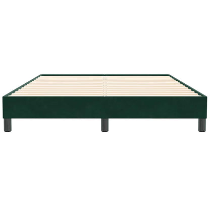 Giroletto senza Materasso Verde Scuro 140x210 cm in Velluto